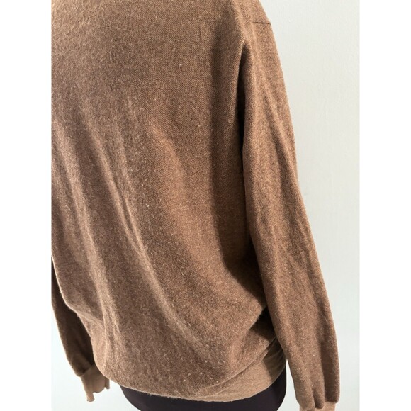 Peter Millar Collection Cardigan Sweater Large Brown Wool Cashmere English Manor - Picture 6 of 12